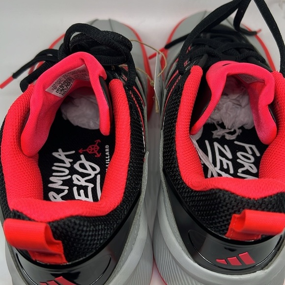 Adidas Dame Certified 3 J Basketball Shoes Youth Size 6 Gray/Black/Red) - Picture 6 of 14